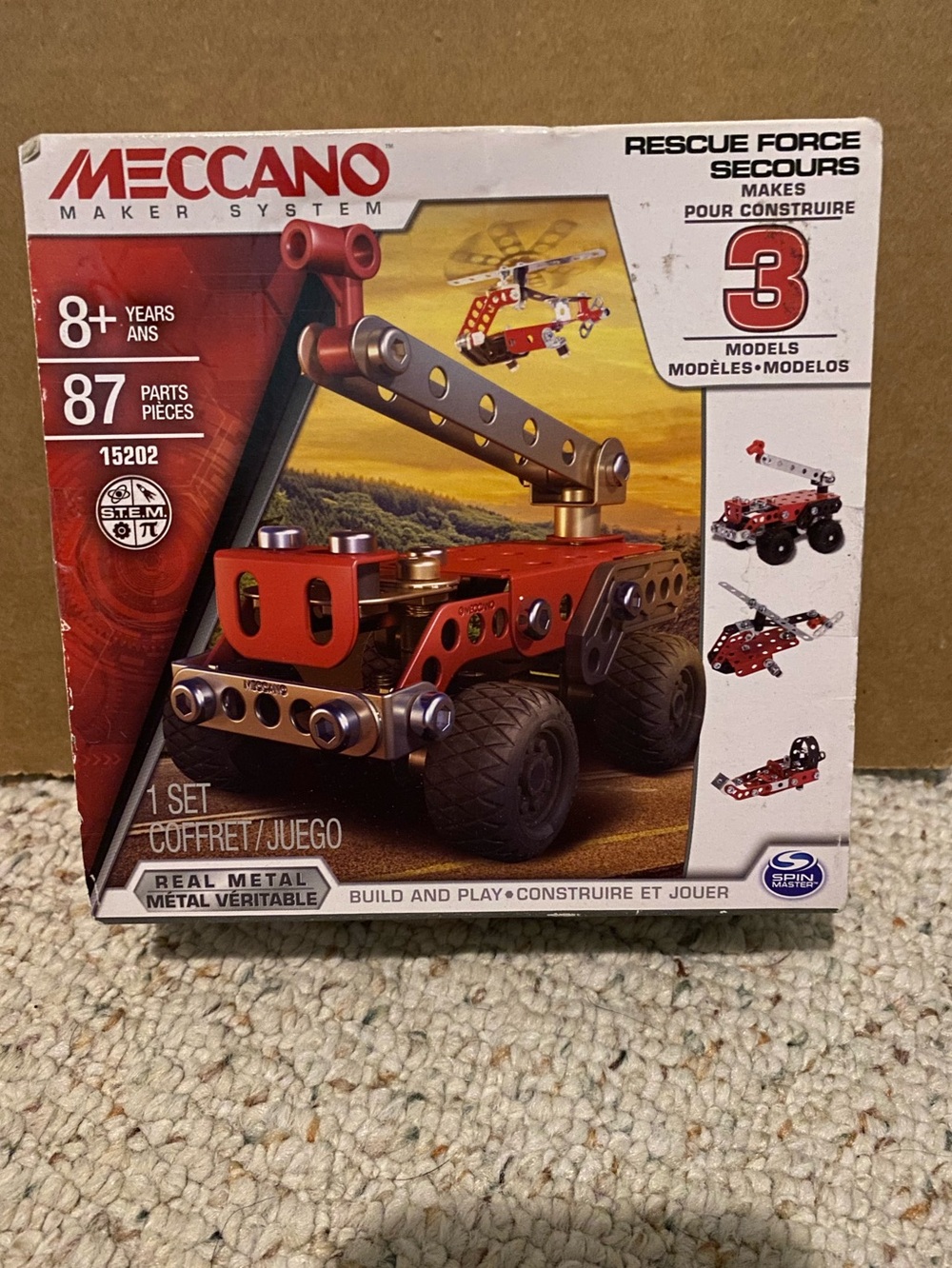 Mecca Rescue Force Secours 3 Real Metal Model Metal Construction Set 15202